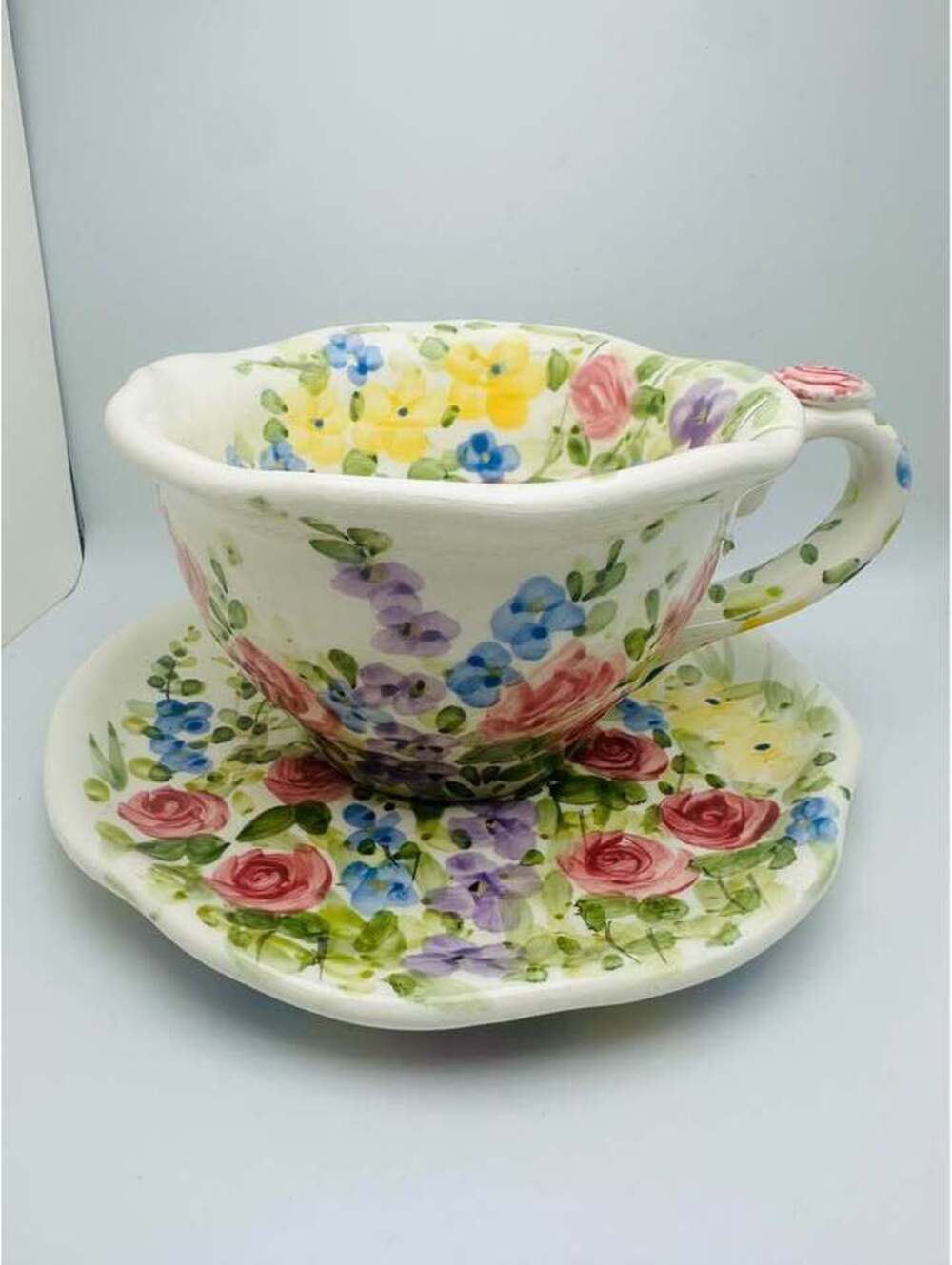 Tabletops Unlimited English Garden Cup and Saucer Set